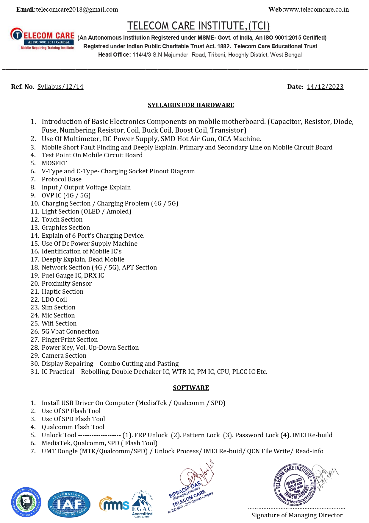 syllabus-telecom-care